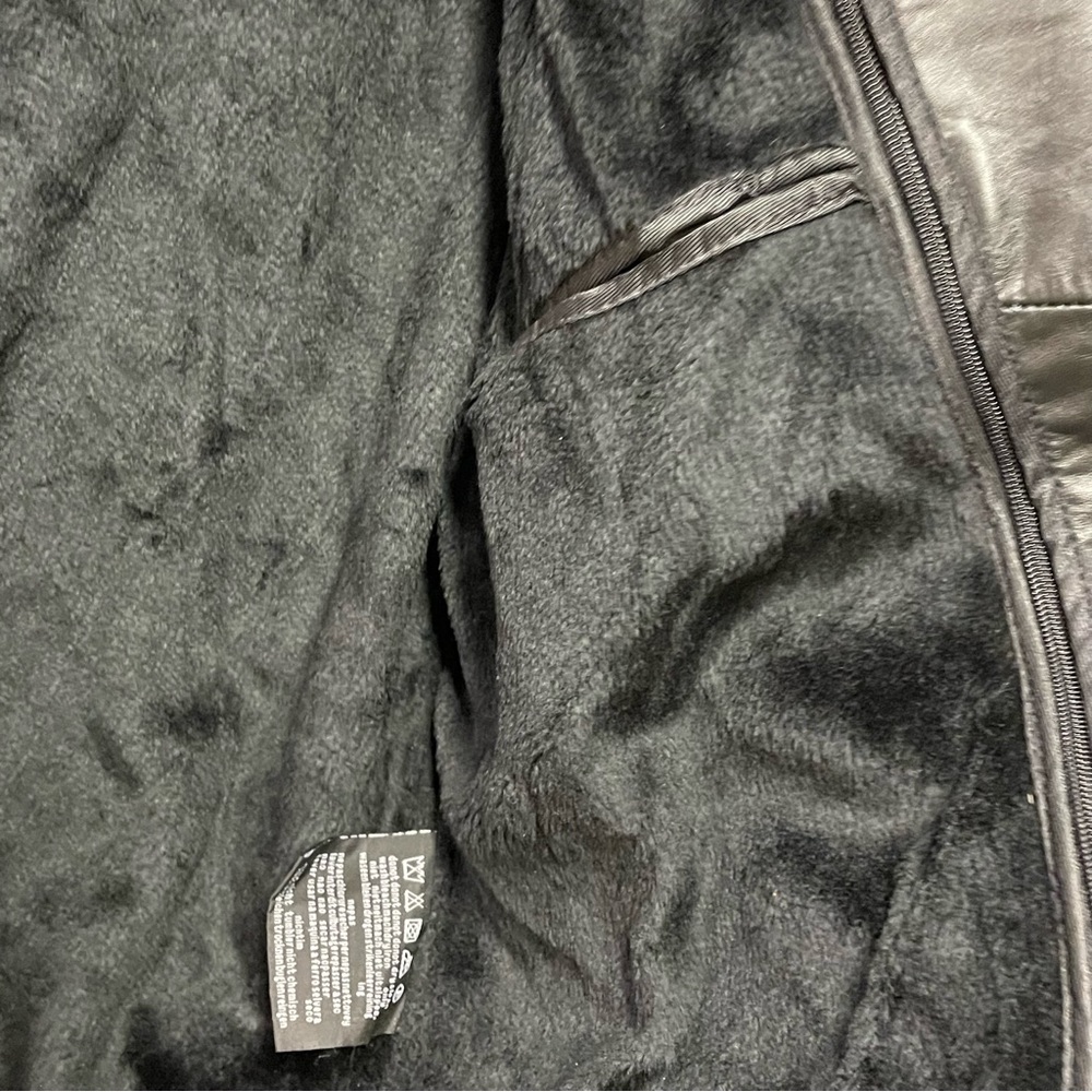 Nexus Men’s Genuine Leather Black Jacket with removable faux fur Liner XL - Picture 4 of 7